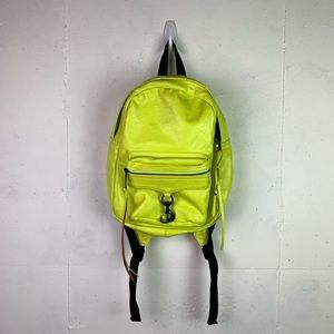 Rebecca Minkoff Neon Yellow Leather Backpack